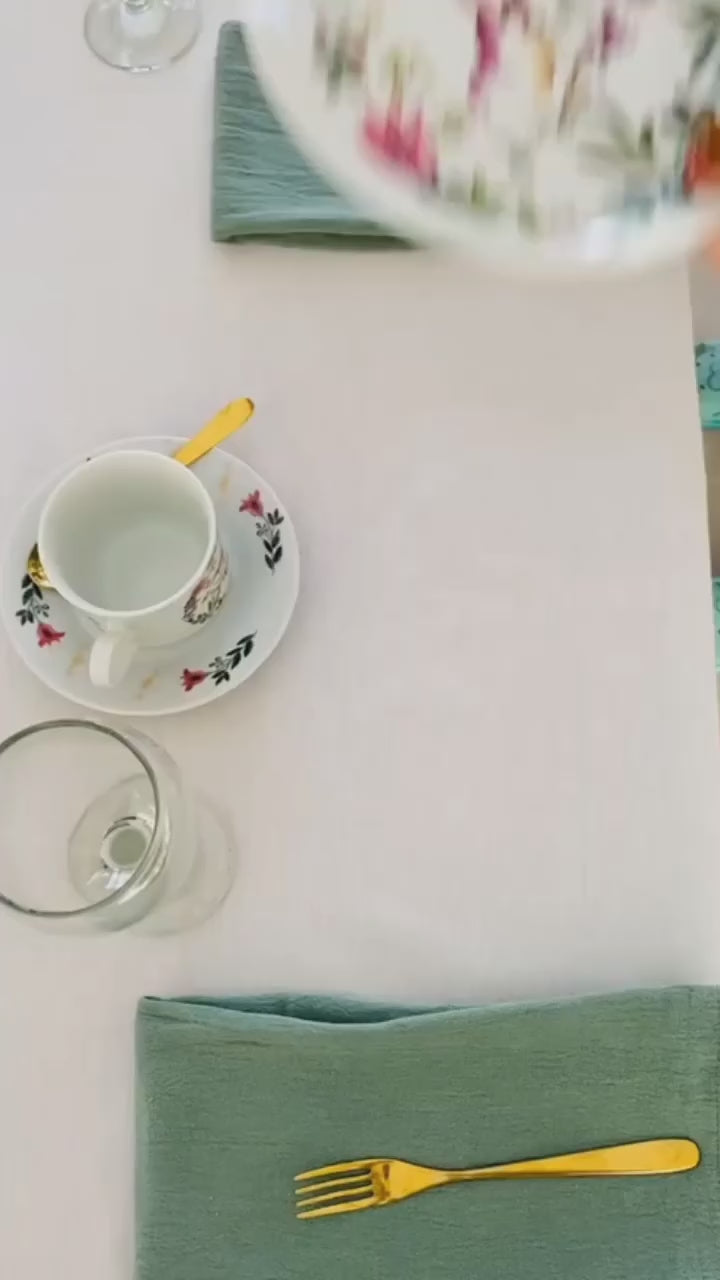 Salad Plate Bird White - Set of 4
